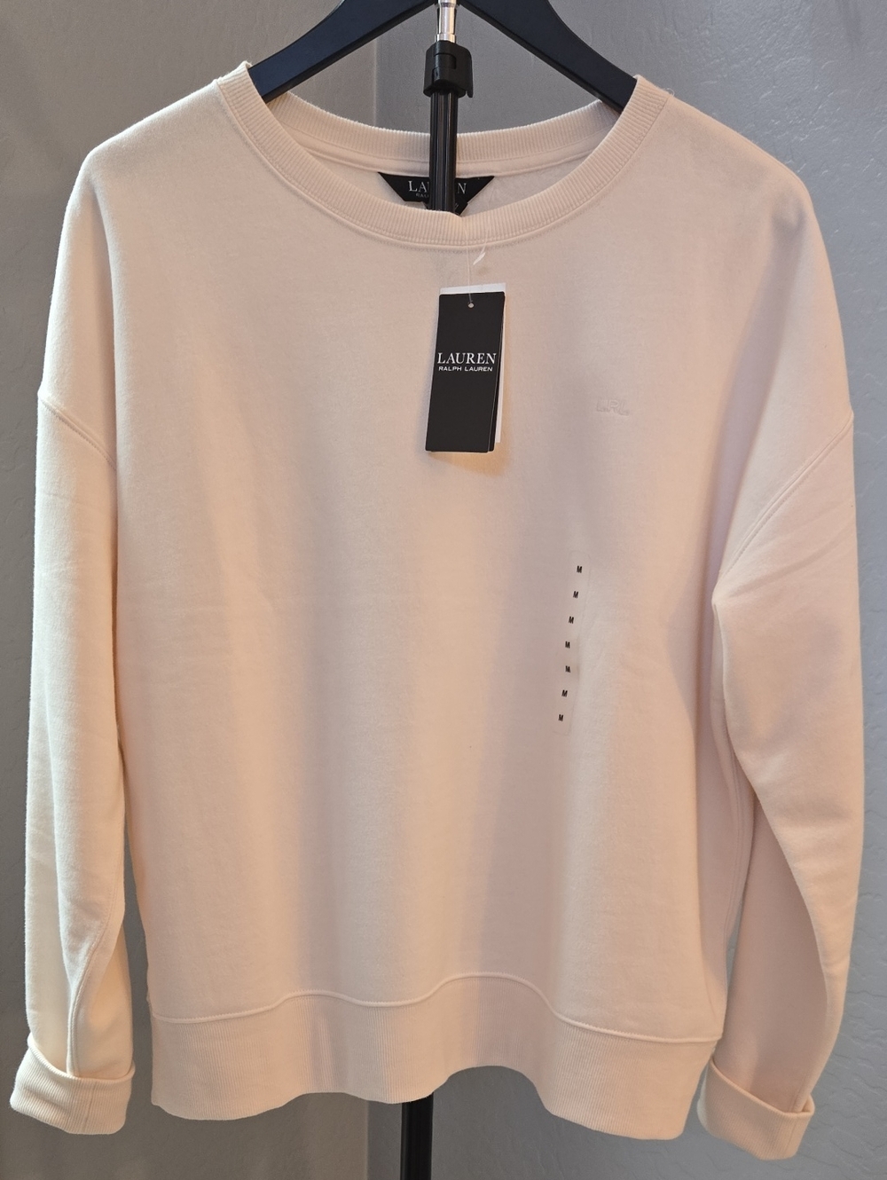Lauren Ralph Lauren Winter Cream Crewneck Sweatshirt NWT M